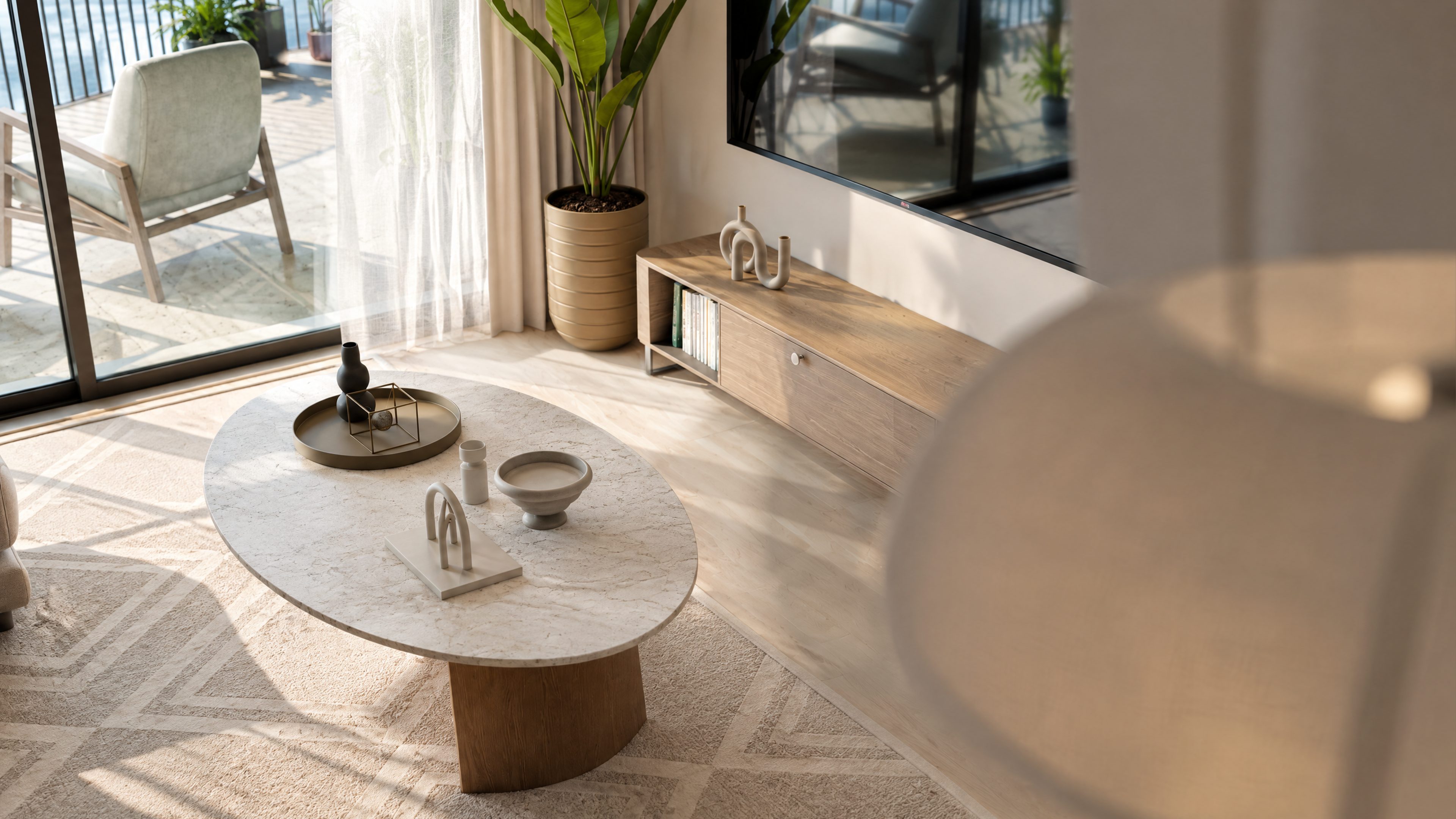Residential interior 3D architectural visualization