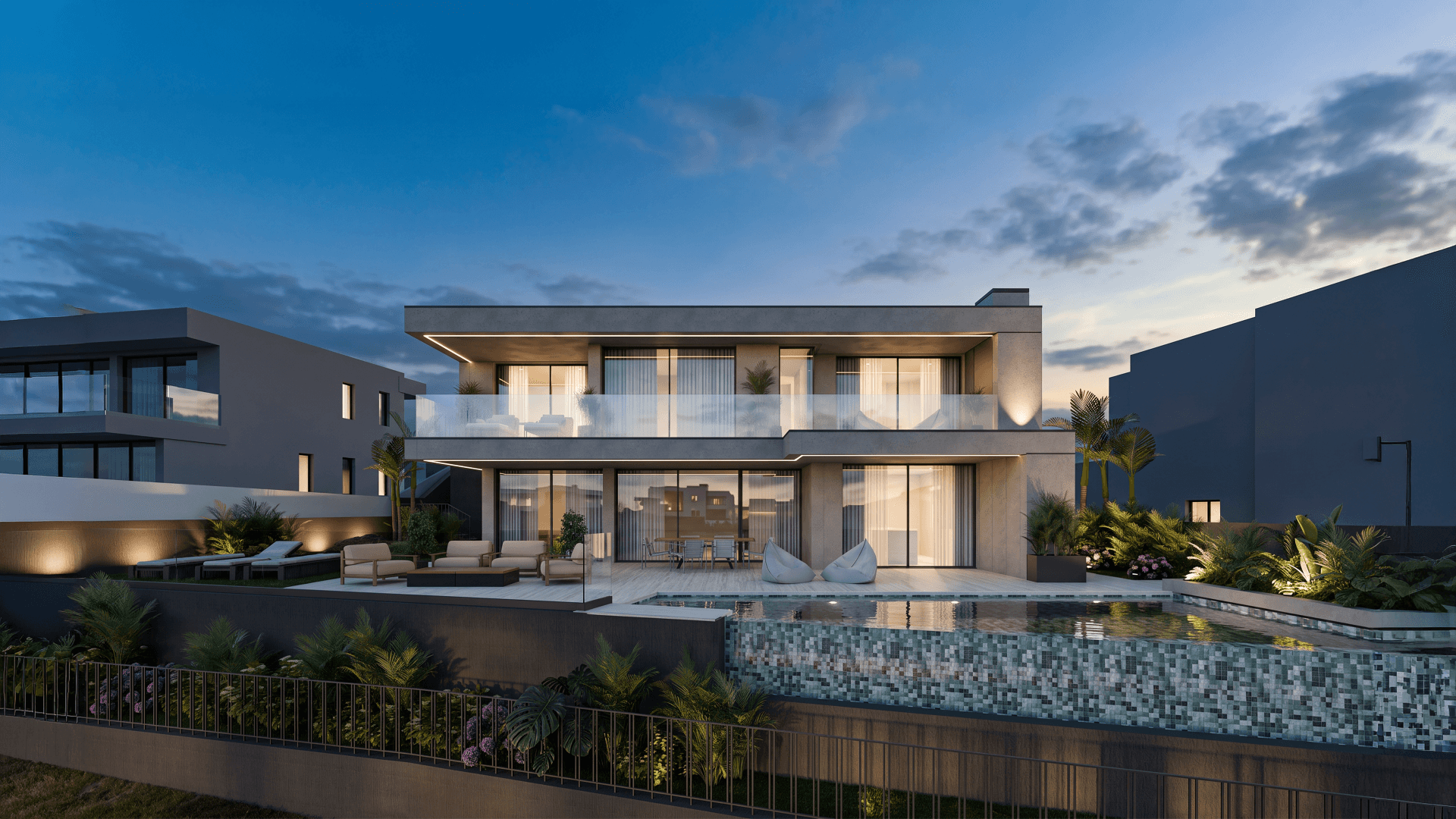 Residential architecture exterior visualization in Portugal